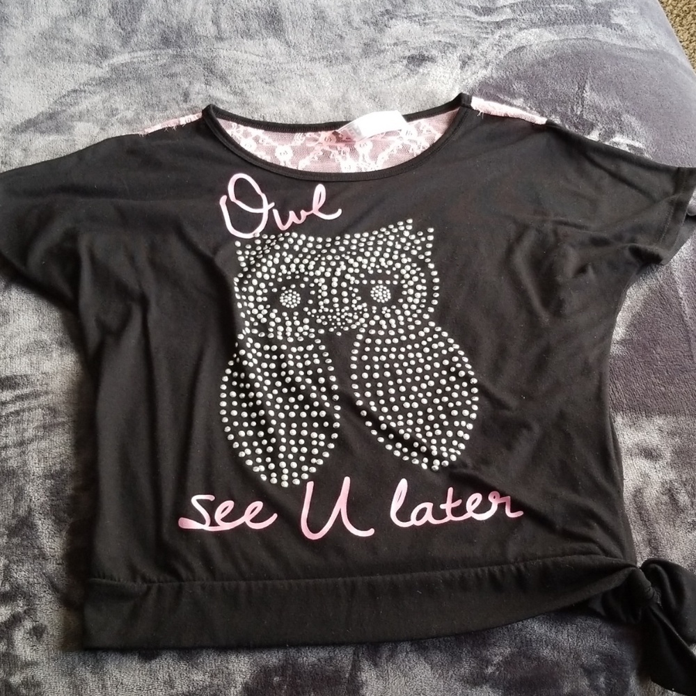 Owl See U Later studded top